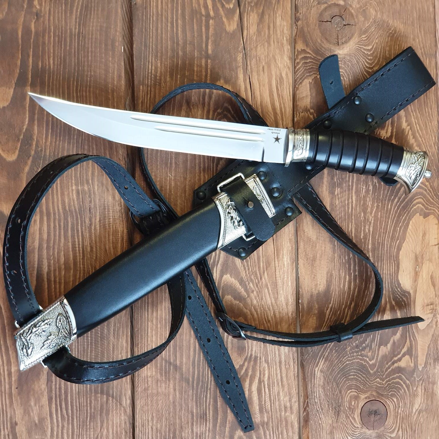 Нож пластунский казачий ПЛ95Х001 2