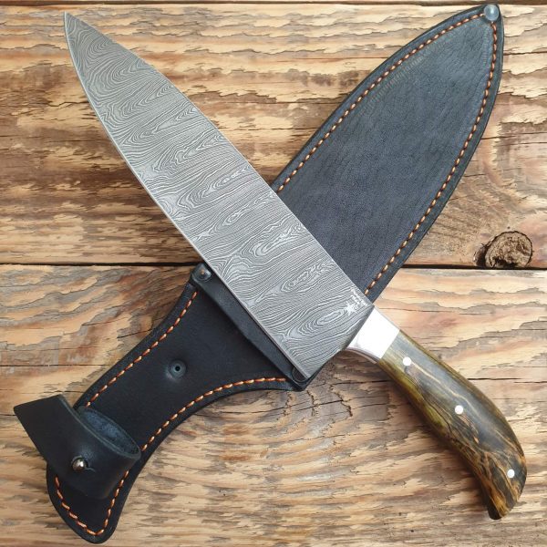 нож  Шеф-повар большой (клинок 8 дюймов) из дамасской стали