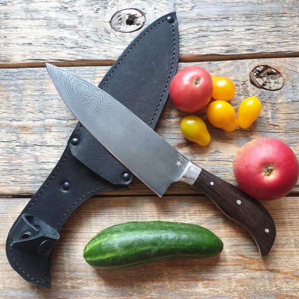 нож Шеф-повар большой из дамасской стали