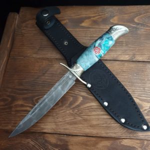 Нож НКВД из дамасской стали купить в интернет-магазине star-knife.ru